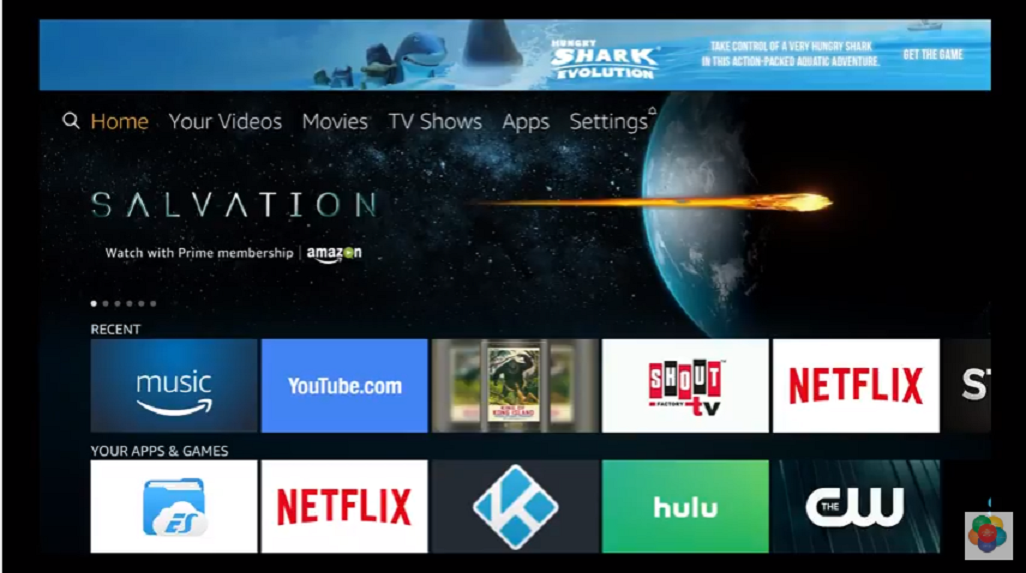 Fire TV Home Screen