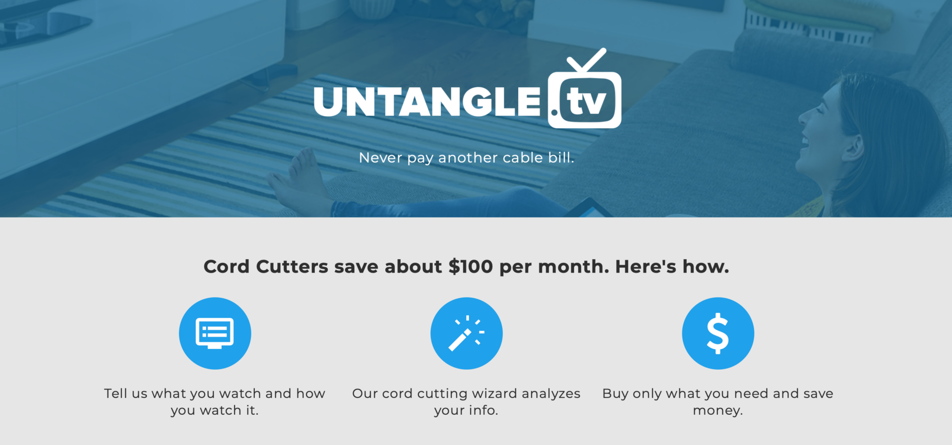 Untangle TV Web site